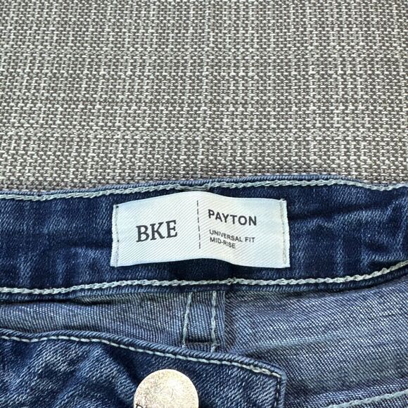 Buckle BKE Payton Jeans Womens 31x24 Universal Fit Mid-Rise Cropped Whisker Fade - Picture 3 of 10